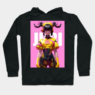 SOUL DESTROYER - JURI HAN - STREET FIGHTER | Femme Fatale Video Gamer Girl Popculture T-Shirt design | PROUD OTAKU Hoodie